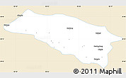 Classic Style Simple Map of Bomi, single color outside