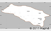 Gray Simple Map of Bomi, cropped outside