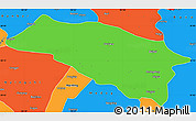 Political Simple Map of Bomi