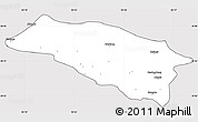 Silver Style Simple Map of Bomi, cropped outside