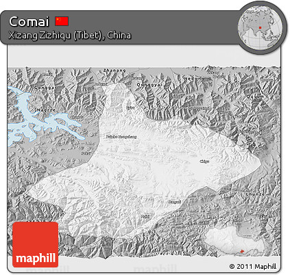 Gray 3D Map of Comai