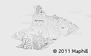 Physical 3D Map of Comai, single color outside