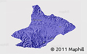 Political 3D Map of Comai, cropped outside