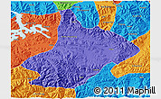 Political 3D Map of Comai