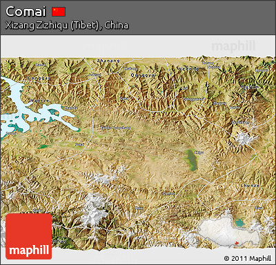 Satellite 3D Map of Comai