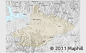 Shaded Relief 3D Map of Comai, physical outside