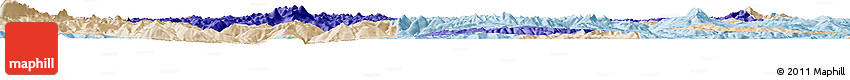 Political Horizon Map of Comai, lighten
