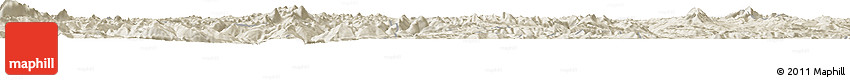 Shaded Relief Horizon Map of Comai