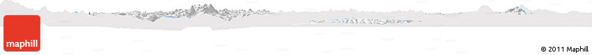Silver Style Horizon Map of Comai, single color outside
