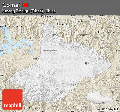 Classic Style Map of Comai