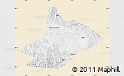 Classic Style Map of Comai, single color outside