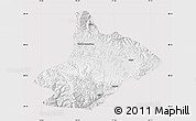 Physical Map of Comai, cropped outside