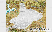 Physical Map of Comai, satellite outside