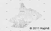 Physical Map of Comai, single color outside