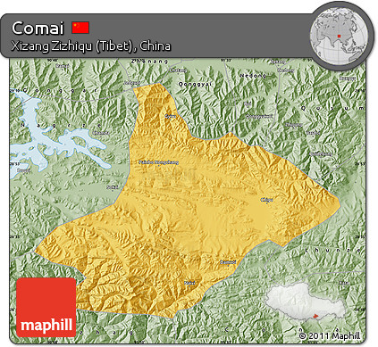 Savanna Style Map of Comai