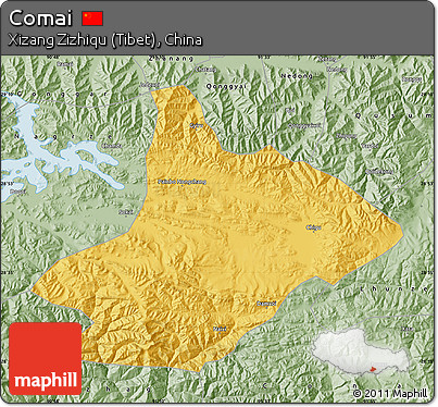 Savanna Style Map of Comai