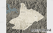 Shaded Relief Map of Comai, darken
