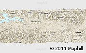 Shaded Relief Panoramic Map of Comai