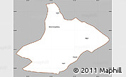 Gray Simple Map of Comai, cropped outside