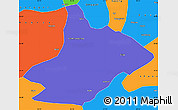 Political Simple Map of Comai