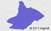Political Simple Map of Comai, single color outside