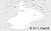 Silver Style Simple Map of Comai