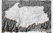 Physical 3D Map of Cona, darken