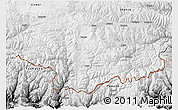 Physical 3D Map of Cona, desaturated
