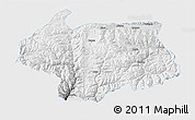 Physical 3D Map of Cona, single color outside