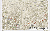 Shaded Relief 3D Map of Cona