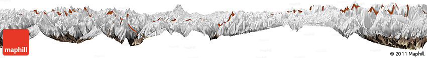 Physical Horizon Map of Cona, semi-desaturated