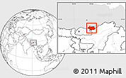 Blank Location Map of Cona, highlighted parent region