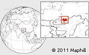 Blank Location Map of Cona