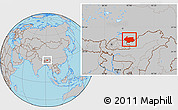 Gray Location Map of Cona