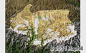 Satellite Map of Cona, darken