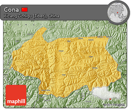 Savanna Style Map of Cona