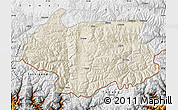 Shaded Relief Map of Cona, physical outside
