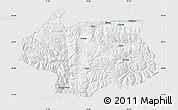 Silver Style Map of Cona, single color outside