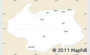 Classic Style Simple Map of Cona, single color outside