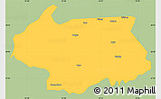 Savanna Style Simple Map of Cona, single color outside