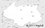 Silver Style Simple Map of Cona