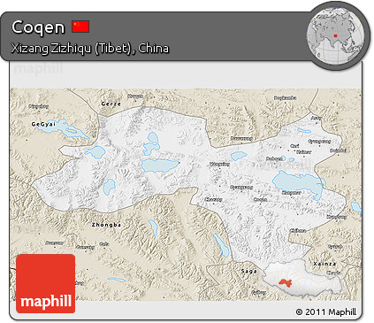 Classic Style 3D Map of Coqen