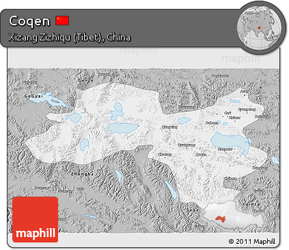 Gray 3D Map of Coqen