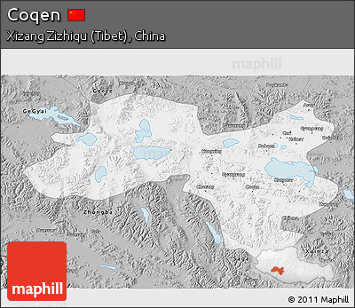 Gray 3D Map of Coqen