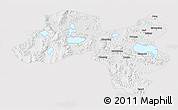 Physical 3D Map of Coqen, cropped outside