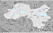 Physical 3D Map of Coqen, darken, desaturated