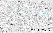 Physical 3D Map of Coqen, desaturated
