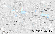 Physical 3D Map of Coqen, semi-desaturated