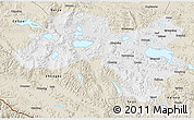 Physical 3D Map of Coqen, shaded relief outside