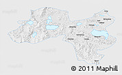 Physical 3D Map of Coqen, single color outside